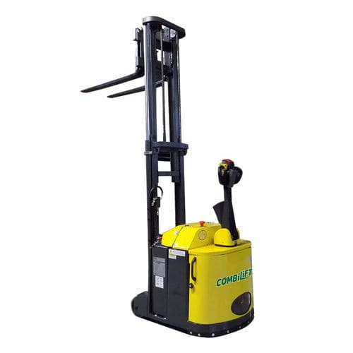 Accatastatore elettrico - Combi-CS - Aisle-Master - a timone con guida da terra / per corsie strette / ad alta prestazione