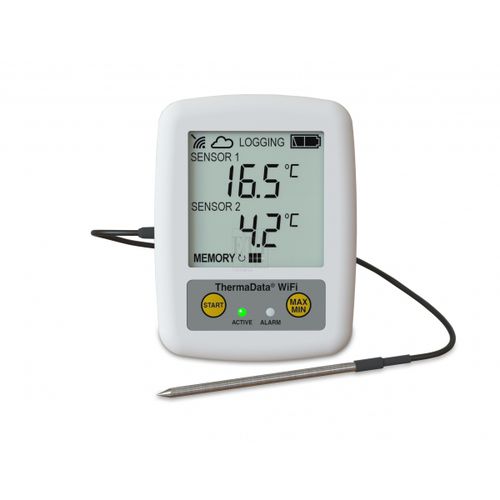 Registratore di dati di temperatura - ThermaData TD1F - Electronic Temperature Instruments Ltd - USB / WiFi / con display LCD