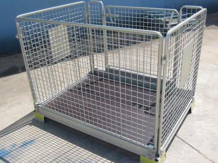 Cassa-pallet pieghevole - K. Hartwall Ltd - in filo metallico / di stoccaggio / da trasporto