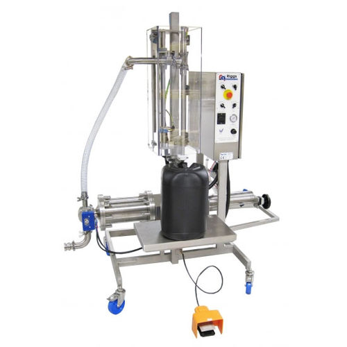 Macchina di riempimento semiautomatica - Riggs Auto Pack Ltd - per bidoni / per l'industria agroalimentare / ad azionamento pneumatico