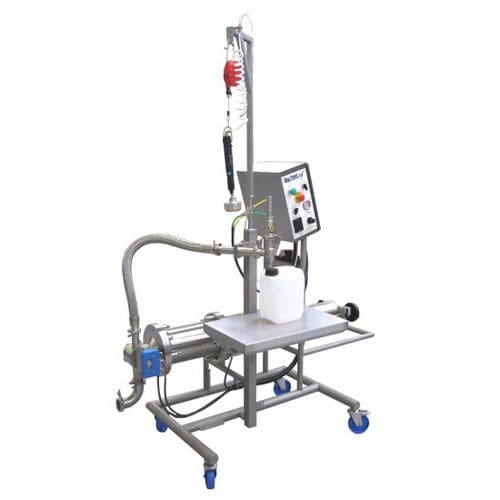 Macchina di riempimento semiautomatica - Riggs Auto Pack Ltd - per lattine / per alimenti / per olio