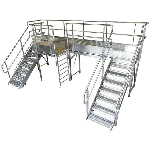 Piattaforma di accesso - Sharp Systems Ltd - porta-operatore / con parapetto di sicurezza