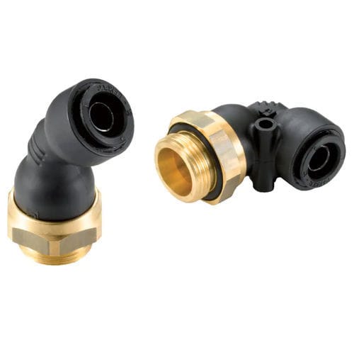 Raccordo pneumatico - C68UNPMK10M12 - Parker Stratoflex - rapido / gomito a 90° / gomito a 45°