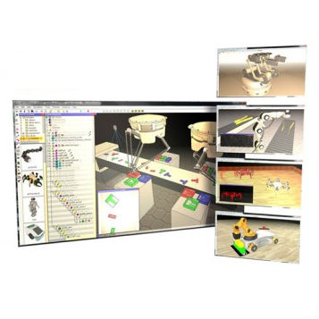 Software di simulazione - V-REP - Hibot - per applicazioni robotiche / 3D / Windows