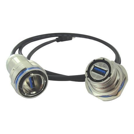 Connettore di dati - USBF TV - AMPHENOL SOCAPEX - USB / circolare / con accoppiamento a vite