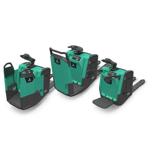 Transpallet elettrico - PBV/PBF20-25N3(R)(S) series - Mïtsubishi Forklift Trucks - con conducente in piedi / con piattaforma per conducente / 24 V