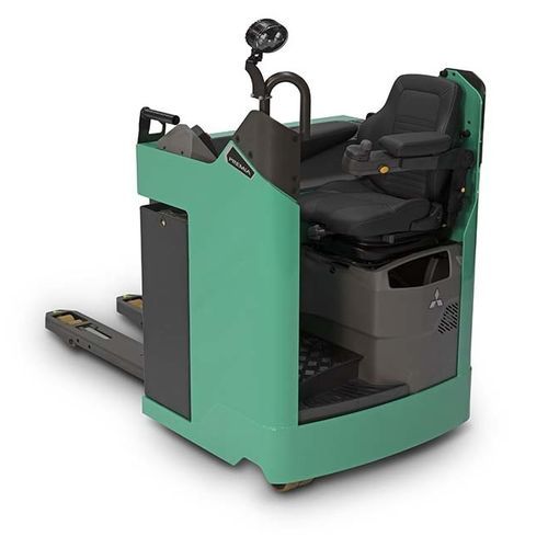 Transpallet elettrico - PBS20-30N2 series - Mïtsubishi Forklift Trucks - con seduta laterale / 24 V / per magazzino