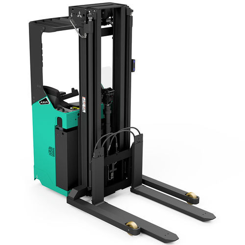 Accatastatore elettrico - SBS12N2TF - Mïtsubishi Forklift Trucks - con seduta laterale / 24 V / per magazzino