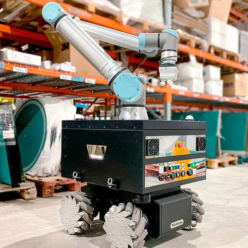 Robot mobile autonomo (AMR) per movimentazione - RB-KAIROS+ series - Robotnik - da trasporto / omnidirezionale / da interno