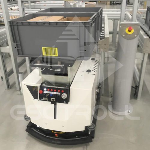 Veicolo a guida automatica per movimentazione - DUKINO - Esatroll s.a - con guida ottica / con piattaforma