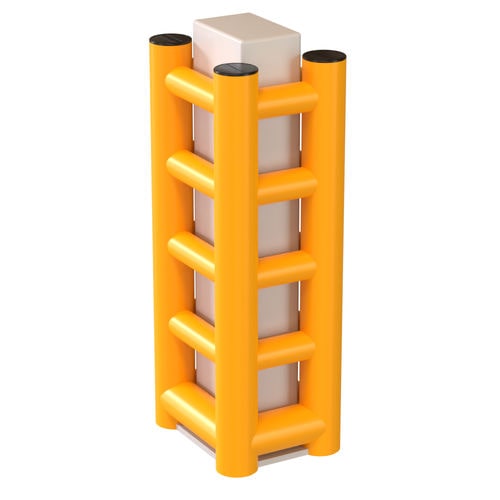 Protezione di colonna quadrata - RAL2, RAL3, RAL4, RAL5 - Anter System