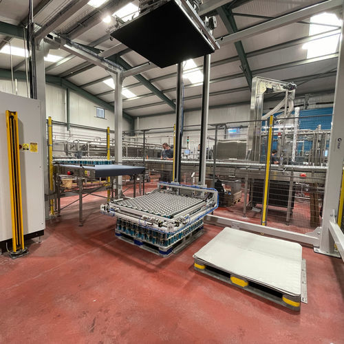 Depallettizzatore a strati - Insar d.o.o. - per l'industria alimentare e delle bevande / di lattine per prodotti alimentari / per contenitori in vetro