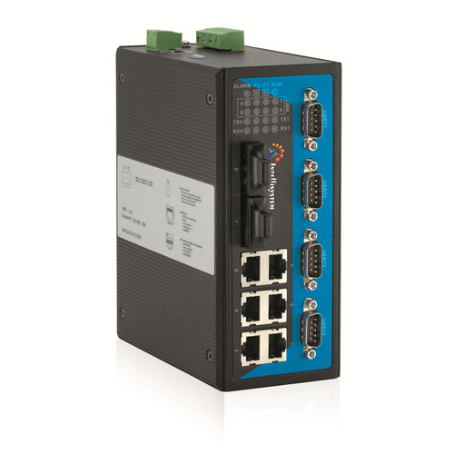 Switch Ethernet gestibile - IT-ES618-IM-2F-4D - Intellisystem Technologies - 12 porte / su guida DIN / standard