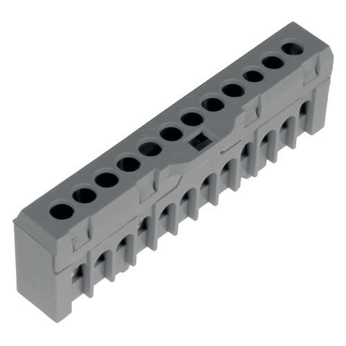 Morsetto componibile con connessione a vite - QBLOK - Cabur - in materia plastica / unipolare / grigio