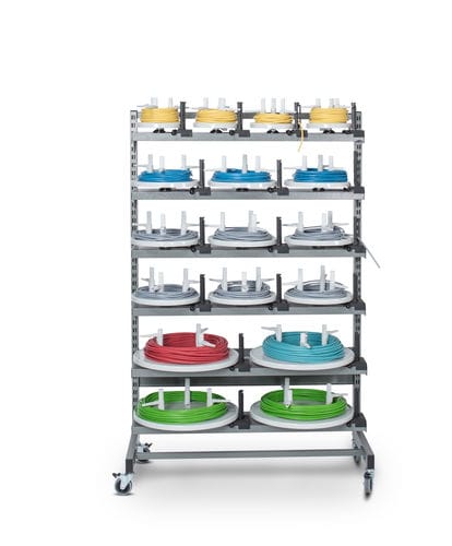 Scaffalatura da officina - MATBOI - Kabelmat Wickeltechnik GmbH - per multistoccaggio / con ripiani / dinamica