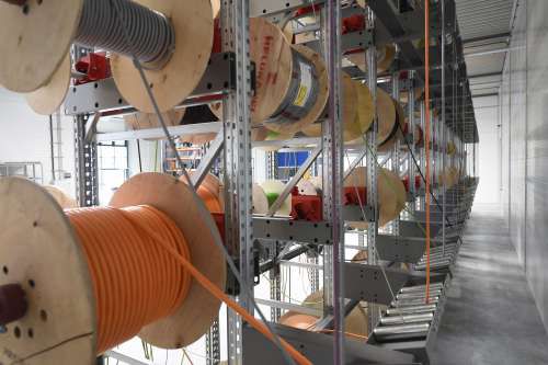 Scaffalatura per magazzino di stoccaggio - lagrol - Kabelmat Wickeltechnik GmbH - per multistoccaggio / con ripiani / dinamica