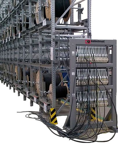 Scaffalatura per magazzino di stoccaggio - TROMBULLY - Kabelmat Wickeltechnik GmbH - con ripiani / per stoccaggio verticale / dinamica