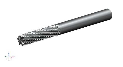 Fresa a codolo - CM150 Multi-Tooth End Mill SC - CVD coated "Nicked" - LEUCO Ledermann GmbH & Co. KG - carburo solido / per scanalare / di sgrossatura