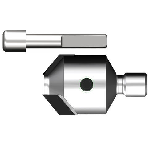 Punta integrale - CC020 Countersink DP - interchangeable pilot - LEUCO Ledermann GmbH & Co. KG - ISO N Materiali non ferrosi / ISO S HRSA e leghe di Titanio / per compositi