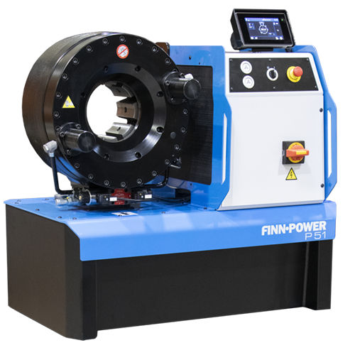 Pressa crimpatrice per tubi flessibili idraulici - P51SCC - Lillbacka Finn-Power - automatica / idraulica / a pedale
