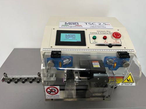 Macchina per tagliare e spelare i di cavi - TSC 2,5 - MGR Electro Srl - programmabile / con touch screen