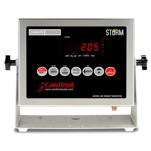 Indicatore di peso con display LED - 205 Storm - Cardinal Scale - benchtop / a parete / per ambienti difficili