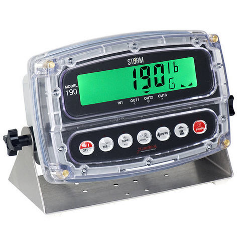 Indicatore di peso display LCD - 190 Storm - Cardinal Scale - benchtop / a parete / IP69