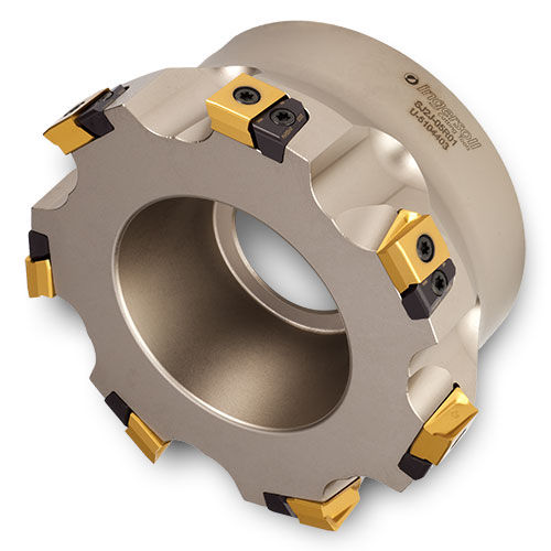 Fresa con inserto positivo - Gold-Max 4™ SJ series - Ingersoll Cutting Tools - a spianare / per ghisa / per acciaio