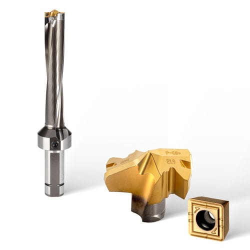 Punta a inserti - Gold-twin™ CD series - Ingersoll Cutting Tools - multiuso / con fluido di raffreddamento interno / autocentrante