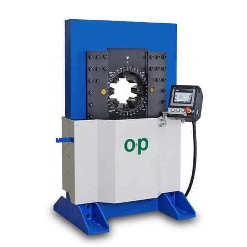 Pressa crimpatrice per tubi flessibili idraulici - Tubomatic V250IES - OP Srl - automatica / idraulica / controllata da PLC