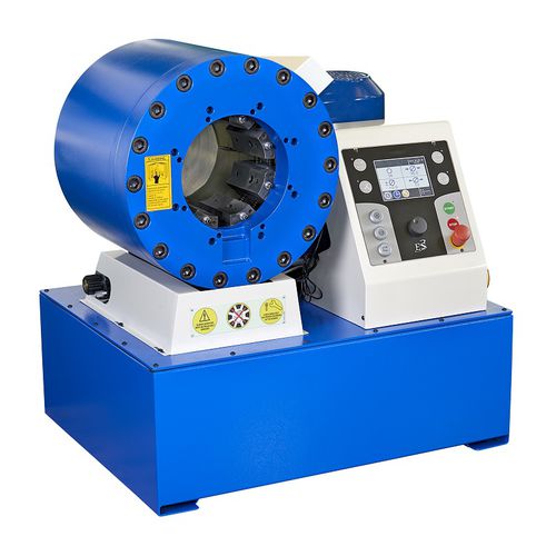 Pressa crimpatrice per tubi flessibili - TUBOMATIC H170 ES - OP Srl - per tubi flessibili idraulici / automatica / controllata da PLC