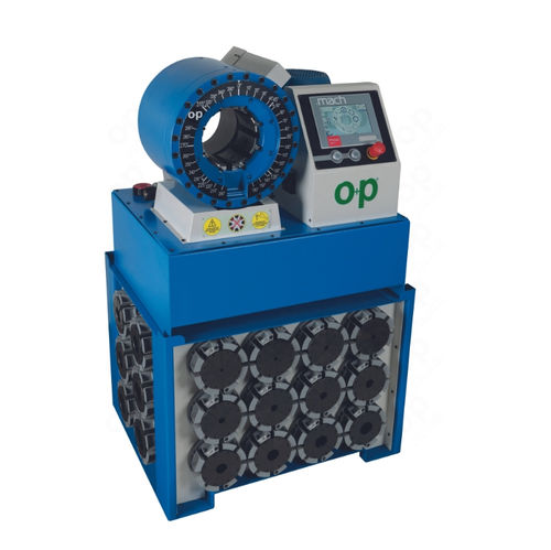 Pressa crimpatrice per tubi flessibili idraulici - TUBOMATIC H130 ES - OP Srl - automatica / idraulica / controllata da PLC