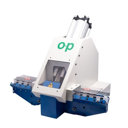 Macchina da taglio per materiale tessile - TT60 PI - OP Srl - per gomma / per tubi flessibili / compatta