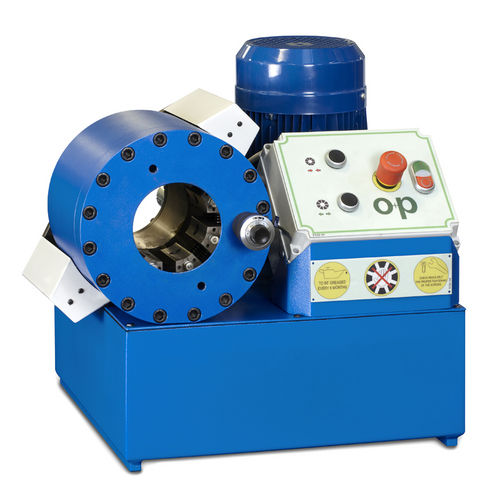 Pressa crimpatrice per tubi flessibili - TUBOMATIC H83/EEL - OP Srl - per tubi flessibili idraulici / automatica / idraulica