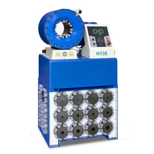 Pressa crimpatrice per tubi flessibili idraulici - TUBOMATIC H135 EL - OP Srl - automatica / elettromeccanica