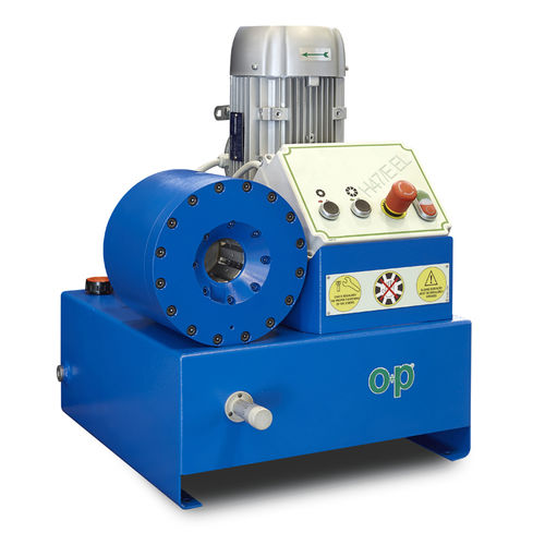 Pressa crimpatrice per tubi flessibili - TUBOMATIC H47/E EL - OP Srl - per tubi flessibili idraulici / automatica