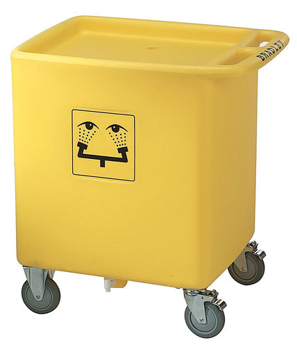 Cassonetto in plastica - S19-399 - Bradley - per rifiuti sanitari / 4 ruote