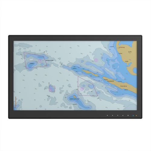 Monitor LCD - DuraMON 22" S-Line - ISIC A/S - con touchs creen capacitivo PCAP / con touch screen multitouch / marino
