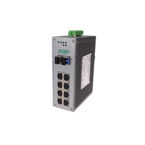 Switch Ethernet gestibile - AOBO 6012 series - HANGZHOU AOBO TELECOM.,LTD. - 12 porte / Ethernet gigabit / su guida DIN