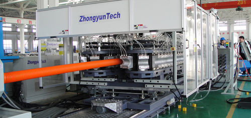 Linea di estrusione con raffreddamento ad acqua - ZC series  - Zhongyun Group - per tubi scanalati / per PVC / per tubi di drenaggio