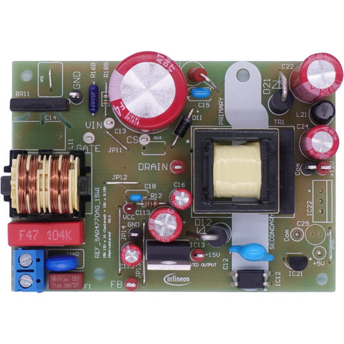 Alimentatore elettrico open frame - REF_5AR4770AG_15W1 - Infineon Technologies AG - AC/DC / regolato / a commutazione