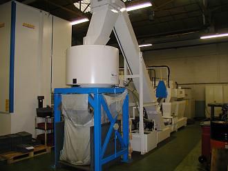 Asciugatrice centrifuga - OMSAT FRANCE - di trucioli / orizzontale