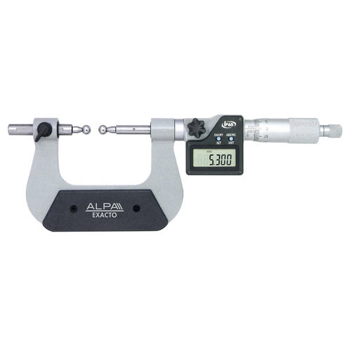 Micrometro per esterni - BA075 series - Alpa Metrology - digitale / con tasti intercambiabili / a tenuta stagna