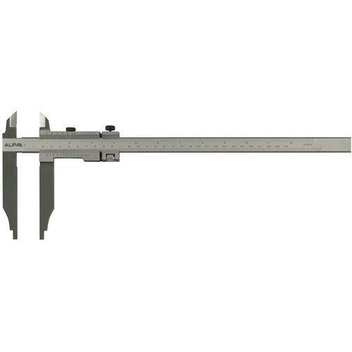 Calibro a corsoio Vernier - Alpa Metrology - in acciaio inossidabile / con regolazione di precisione