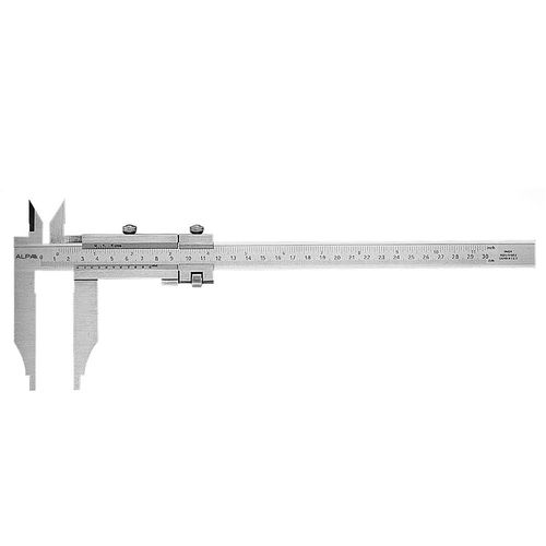 Calibro a corsoio Vernier - AB045 - Alpa Metrology - in acciaio inossidabile / per misure interne / con regolazione di precisione