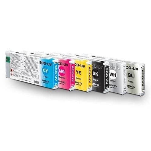 Inchiostro per stampa a getto d'inchiostro - ECO-UV - ROLAND - per plastica / per carta / per metallo