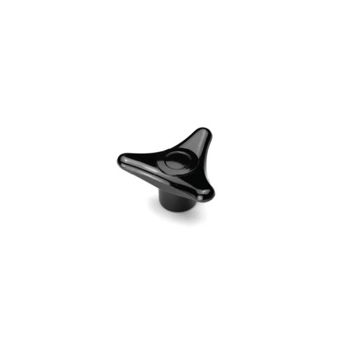 Manopola filettata - 3P/110/B - GAMM - triangolare / in acciaio inossidabile / di ottone