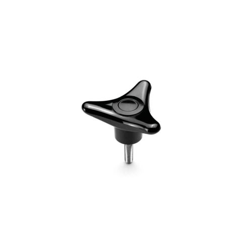 Manopola filettata - 3P/110/P - GAMM - a tre lobi / in plastica / in acciaio