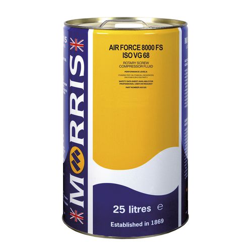 Olio di lubrificazione - Air Force 8000 FS ISO VG 68 - Morris Lubricants (Mfg.) - sintetico / per compressore / industriale