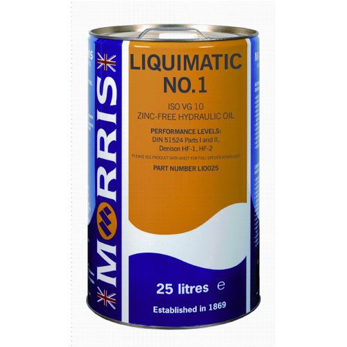 Olio idraulico - Liquimatic No 1 - Morris Lubricants (Mfg.) - organico / per ingranaggi / per compressore